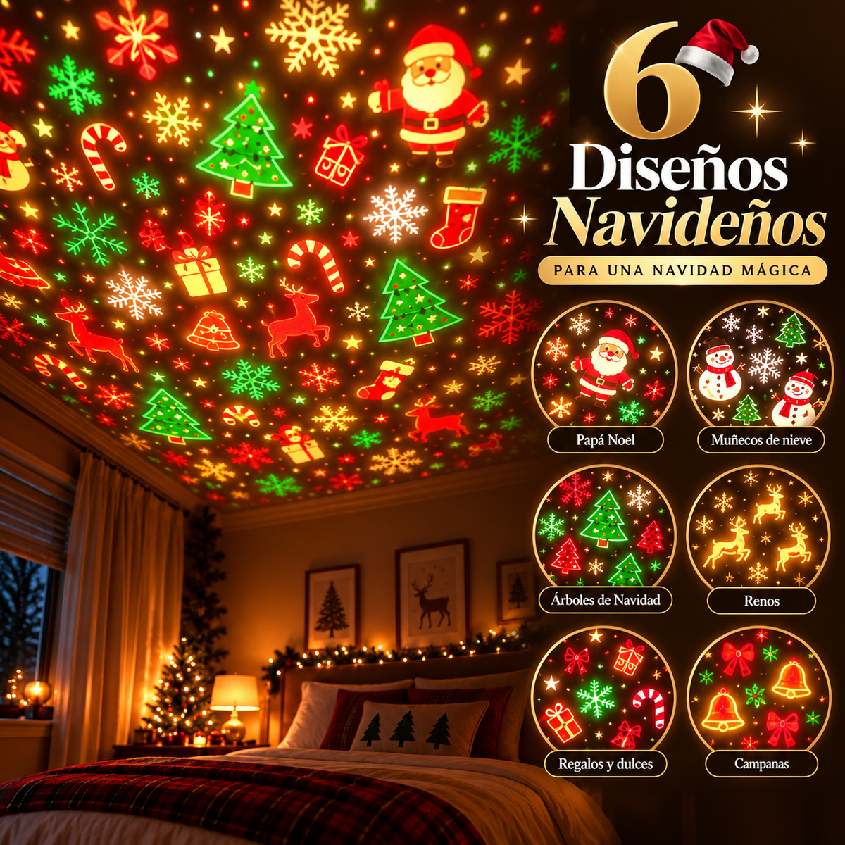 MerrySky™ | Proyector de Luces Navideñas