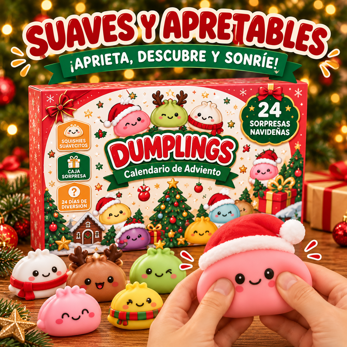 MerrySquish™ — La cuenta regresiva más tierna.